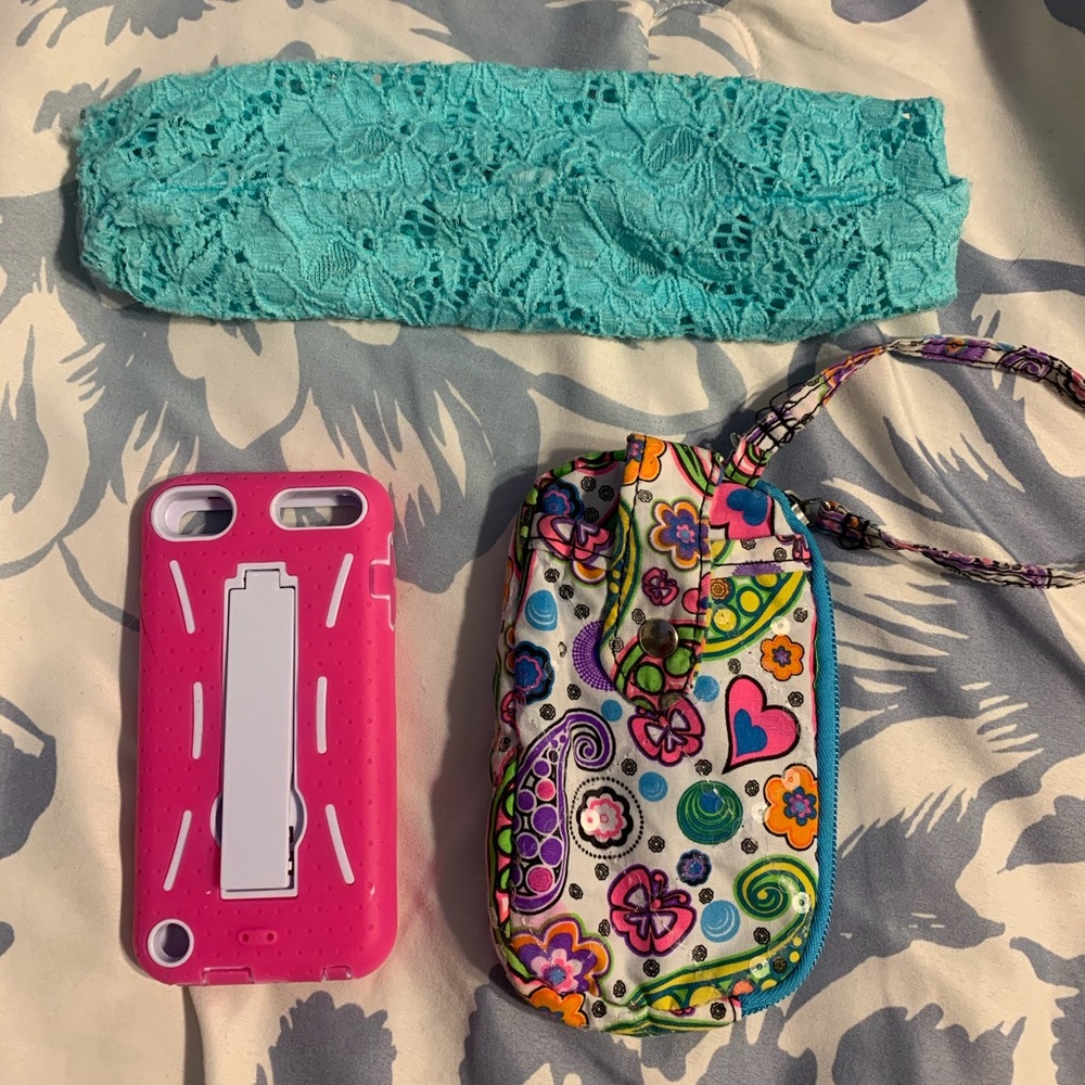 iPod Touch Case,Headband,And Phone Holder Pack!